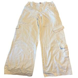 Princess Polly Cargo Pants US Size 10 White Cotton Womens GORP core Y2K